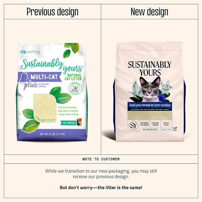 Sustainably Yours Natural Cat Litter Plus - 13lb /6 Kgs