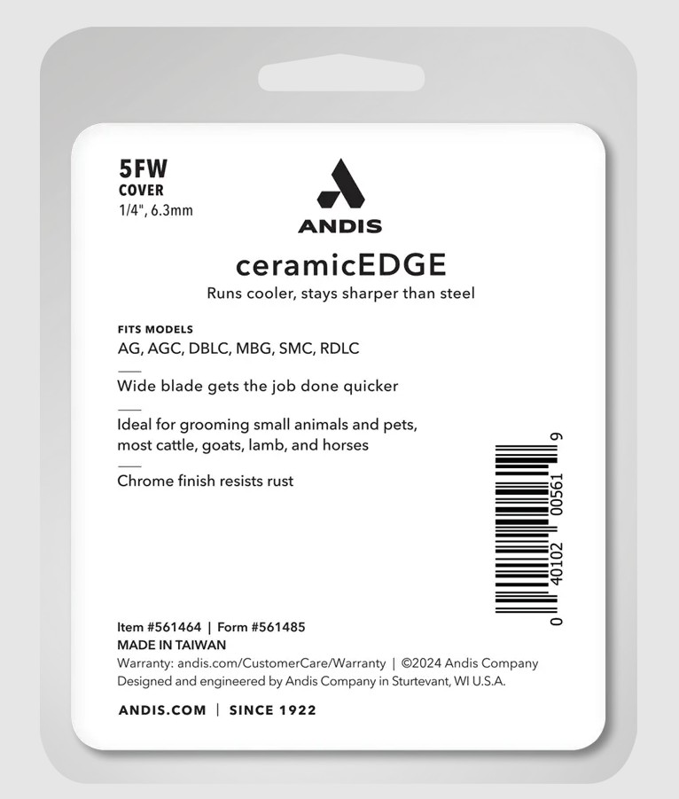 Andis 5FW Cover CeramicEdge  (Wide Blade)