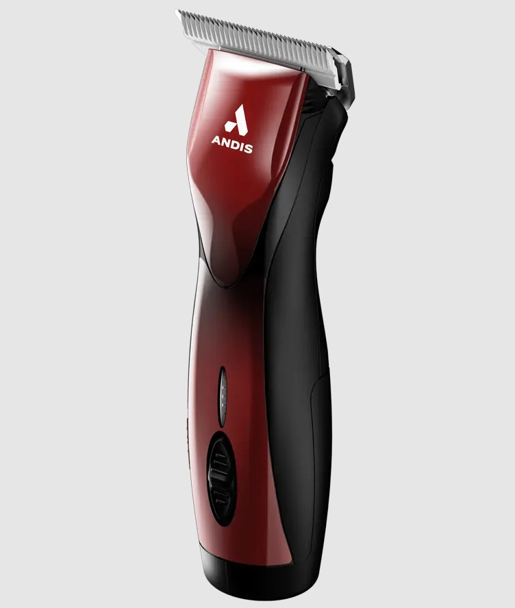 Andis DBLC-2 Pulse ZR  II 5-Speed, Detachable Blade Clipper, Cordless, Lithium Ion Battery - Red - Wide Blade (Includes extra battery)