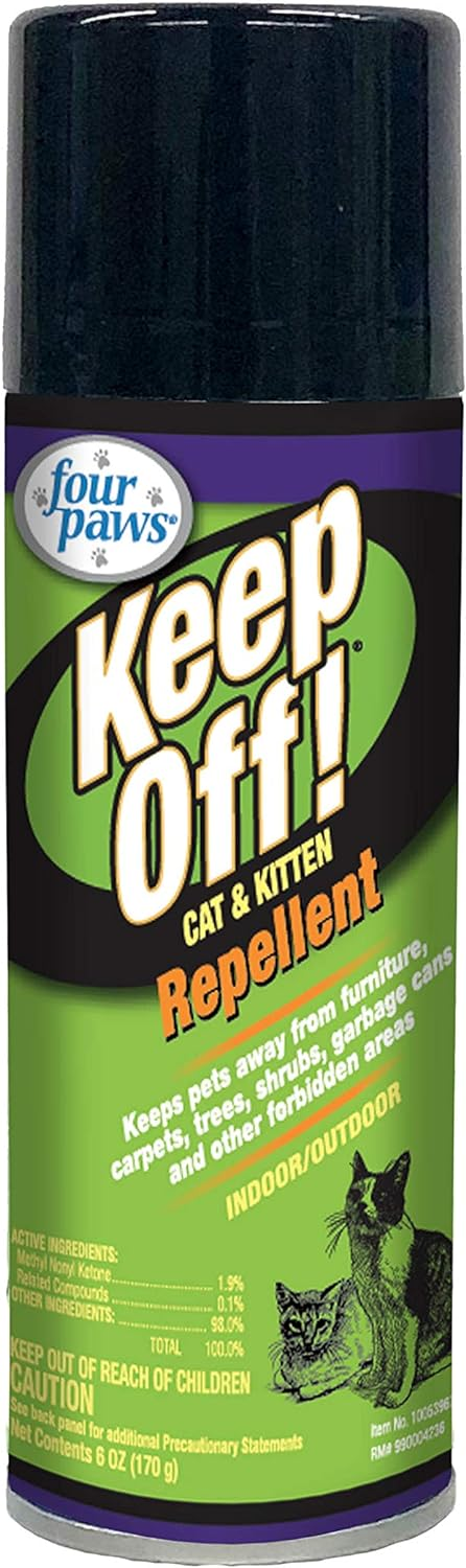 Four Paws Keep Off! Indoor Outdoor Repellent for Cats Kittens