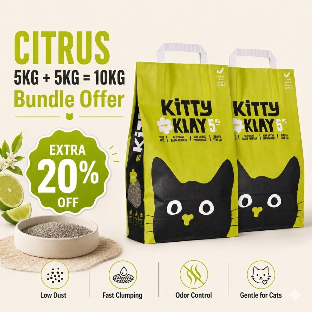 Kitty Klay Bentonite Clumping Cat Litter - Citrus 5Kg