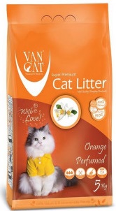Van Cat White Bentonite Clumping Cat Litter Orange 5Kg