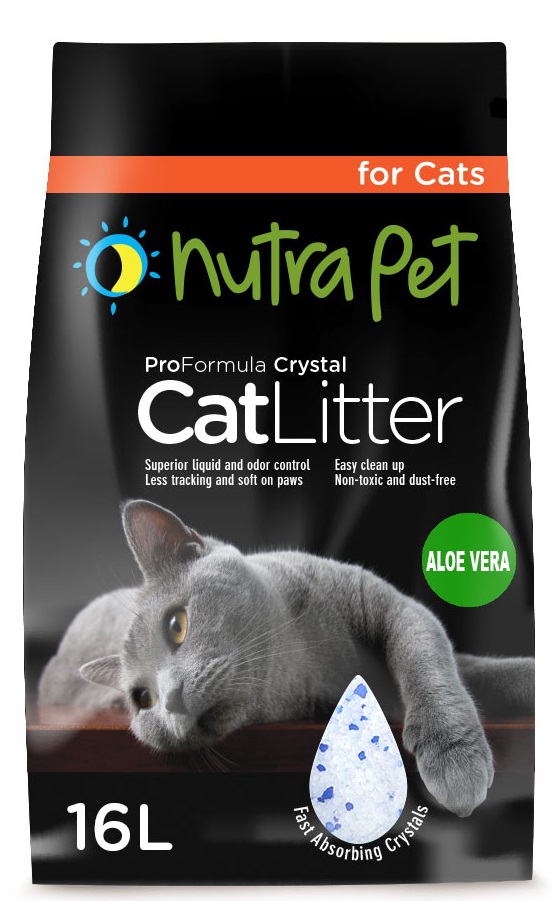 NutraPet Cat Litter Silica Gel 16L- Aloe Vera Scent