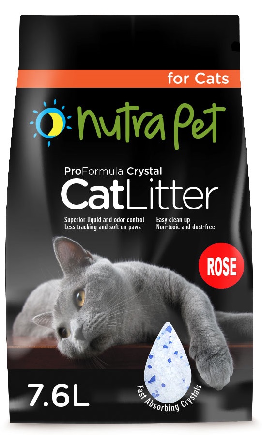 Nutrapet Cat Litter Silica Gel 7.6L- Rose Scent