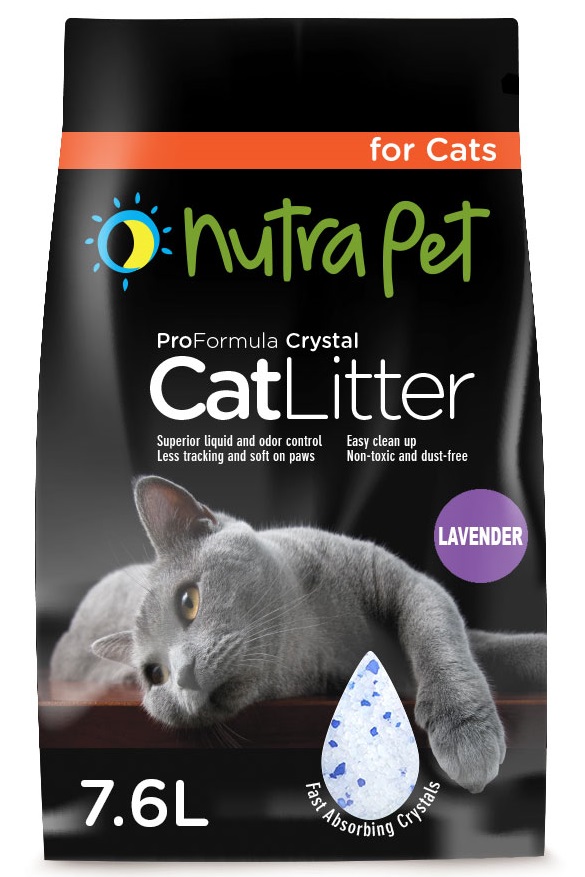 Nutrapet Cat Litter Silica Gel 7.6L- Lavender Scent