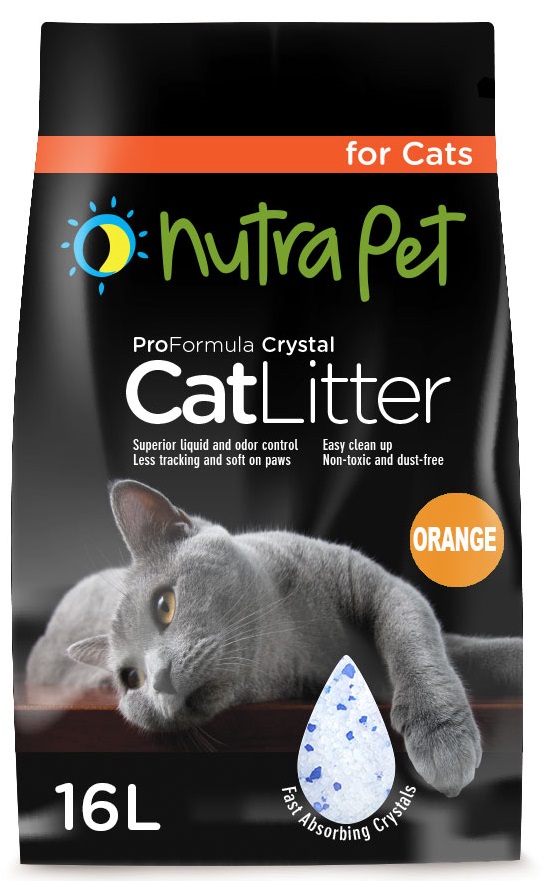 NutraPet Cat Litter Silica Gel 16L-Orange Scent