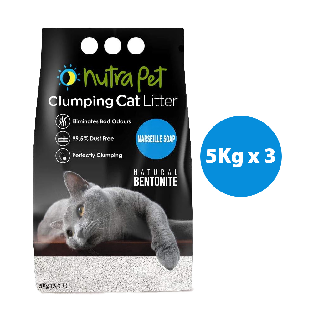 NUTRAPET CAT TURKISH BENTONITE 15KG MARASILA ( SCENTED+ CLUMPING)