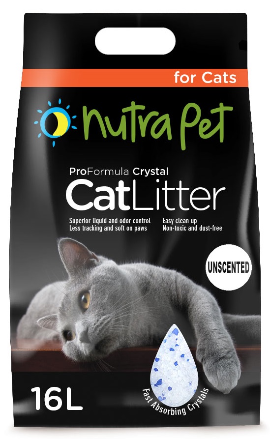NutraPet Cat Litter Silica Gel 16L - Non-Scented