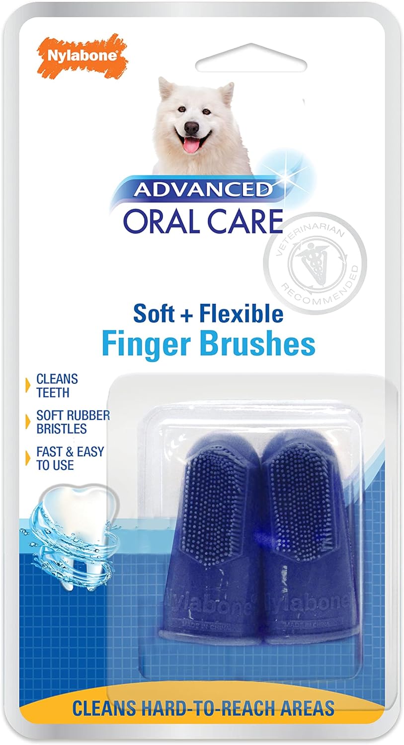 Nylabone Advanced Oral Care Finger Brush 2Ct