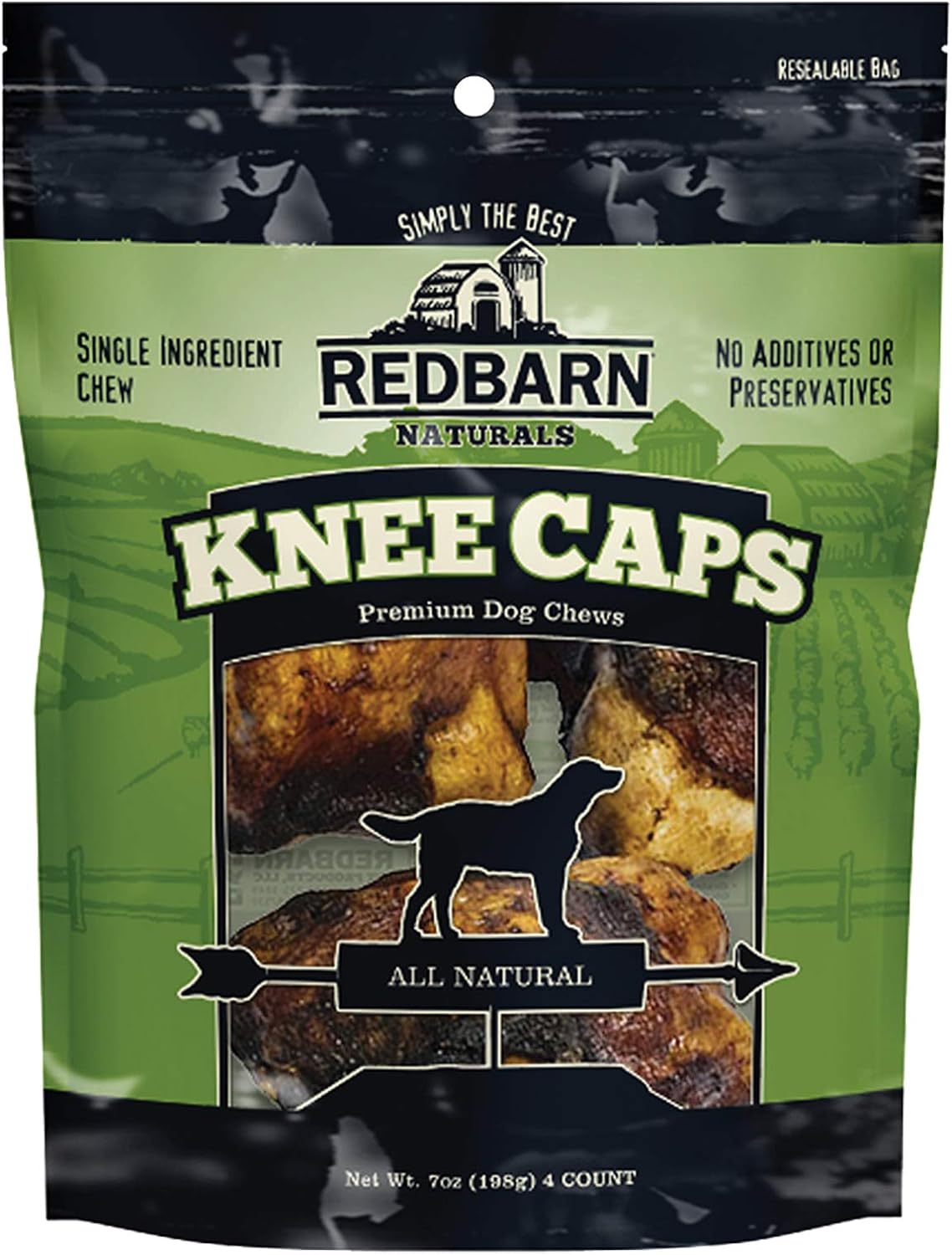 Red Barn Knee Caps 4pk  Bones 7oz/198g