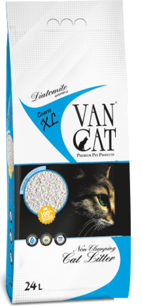 Van Cat NON CLUMPING Diatomite Cat Litter 24Lt