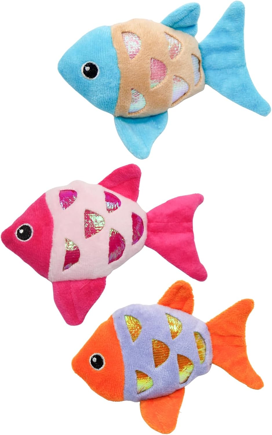 Wild Catz Fisheyz Catnip Cat Toy - 9.5 x 11.5cm - Multicolors 1Pc