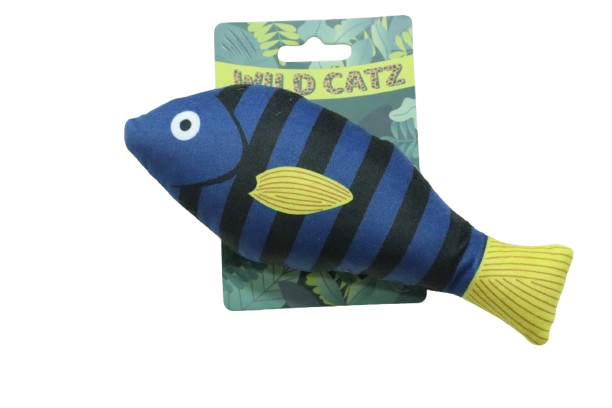 Wild Catz Mrs Bluey Plush Cat Toy - 20 x 8cm, 20g