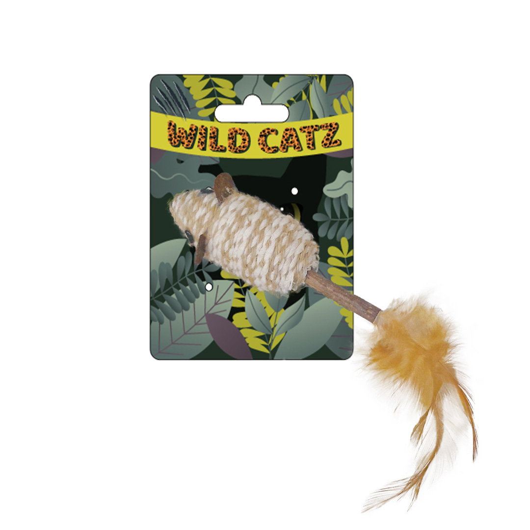 Wild Catz Spiny Mouse Cat Toy - 2.8 x 22cm