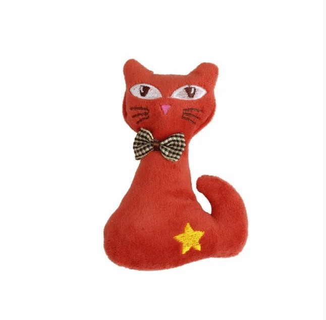 Wild Catz Cateyz Plush Catnip Cat Toy with Multicolours - 7 x 11cm