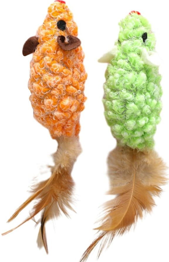 Wild Catz Sheepy Mice Cat Toy - 13cm (Pack of 2)