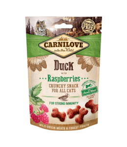 Carnilove Duck with Raspberries Crunchy Snack for Cats 50g