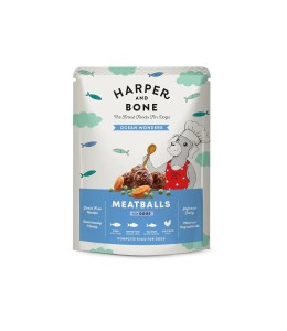 Harper & Bone Dog Meatballs Ocean Wonders, Tuna, White Fish, Salmon and Chicken 300g