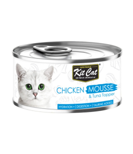 Kit Cat Chicken Mousse With Tuna Topper 80g