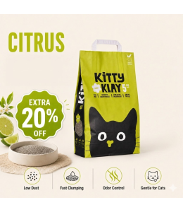 Kitty Klay Bentonite Clumping Cat Litter - Citrus 5Kg