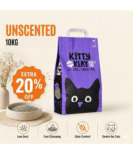 Kitty Klay Bentonite Clumping Cat Litter - Lavender 10Kg