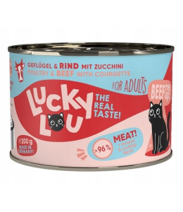 Lucky Lou Lifestage Adult Poultry & Beef Wet Cat Food (200 g)
