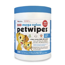 Petkin Extra Mega Valu Petwipes 200Ct