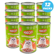 Moochie Mince With Shrimp Cat Wet Food Can 400g Pack of 12