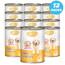 Moochie Pate With Chicken Dog Wet Food Can 400g Pack of 12