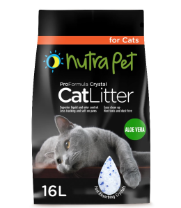 NutraPet Cat Litter Silica Gel 16L- Aloe Vera Scent