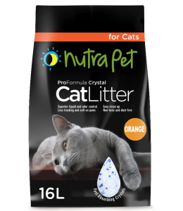NutraPet Cat Litter Silica Gel 16L-Orange Scent