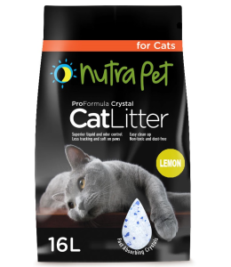 Nutrapet Cat Litter Silica Gel 16L- Lemon Scent