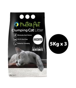 NUTRAPET CAT TURKISH BENTONITE 15KG NATURAL( NON SCENTED) + CLUMPING