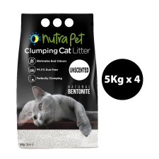 NUTRAPET CAT TURKISH BENTONITE 20KG NATURAL( NON SCENTED) + CLUMPING