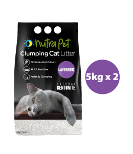 NUTRAPET CAT TURKISH BENTONITE 10KG LAVENDER ( SCENTED+ CLUMPING)