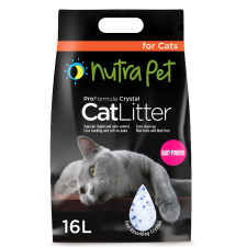 Nutrapet Cat Litter Silica Gel 16L- Baby Powder Scent