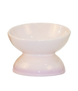 Ceramic whiskers Cat Bowl - 10.5 x 10cm - Purple