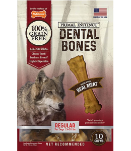 Nylabone Primal Instinct Dental Regular Chicken 10ct Regular