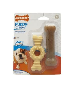 Nylabone Puppy Twin Pack Ring Bone Combo Petite