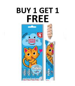 Buy 1 Get 1 free Smudges Little Licks Tuna Creamy Bisque Treats for Adult Cat 4 x 15g