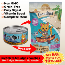 Aloha Smudges Cod & Salmon Adult Cat wet food in Gravy 85g Pouch