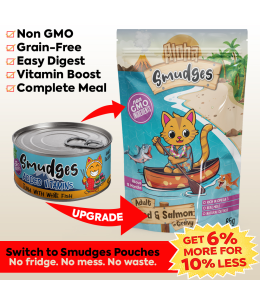 Aloha Smudges Cod & Salmon Adult Cat wet food in Gravy 85g Pouch