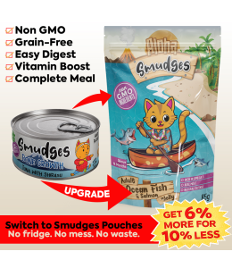 Aloha Smudges Ocean Fish & Salmon Adult Cat wet food in Jelly 85g Pouch