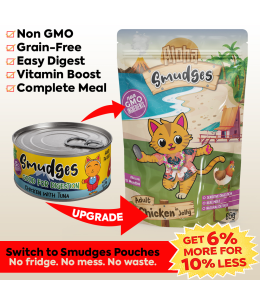 Aloha Smudges Chicken Adult Cat wet food in Jelly 85g Pouch