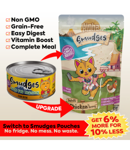 Aloha Smudges Chicken Adult Cat wet food in Gravy 85g Pouch