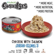 Smudges Adult Cat Chicken With Salmon In Gravy 80g