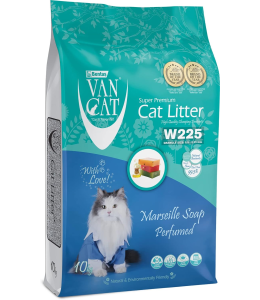 Van Cat White Bentonite Clumping Cat Litter Marsilla Soap 10Kg