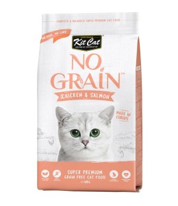 Kit Cat No Grain Super Premium Cat Food With Chicken & Salmon 10Kg