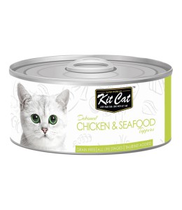 Kit Cat-Tin- Chicken & Seafood Toppers 80G