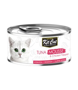 Kit Cat Tuna Mousse With Chicken Topper 80G